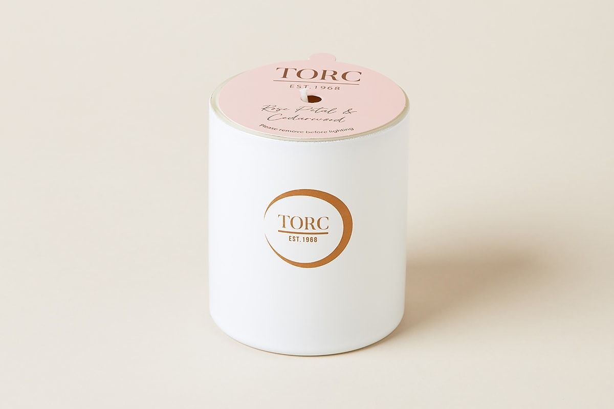 Torc Rose And Cedarwood Candle