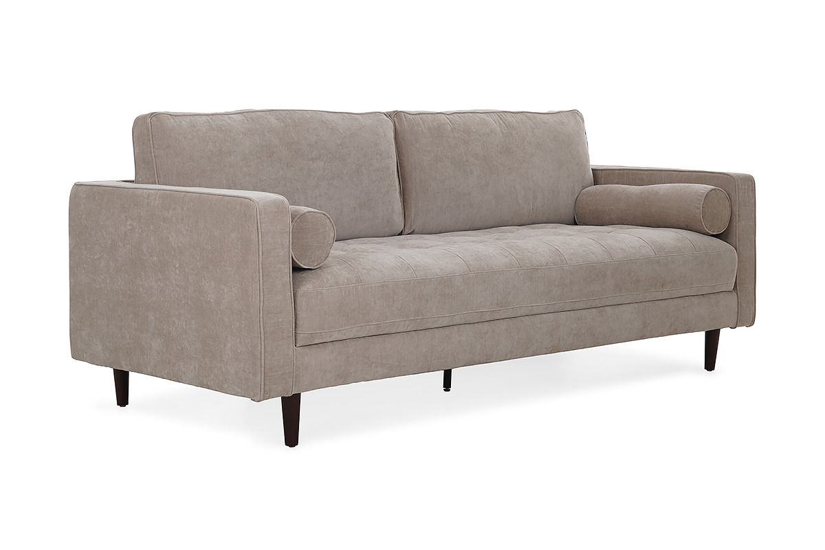 Turner Taupe Fabric 3 Seater Sofa