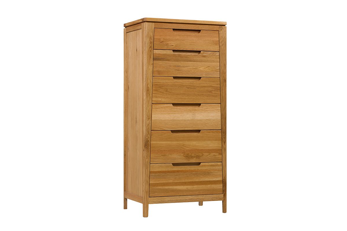 Valencia Oak 6 Drawers Chest