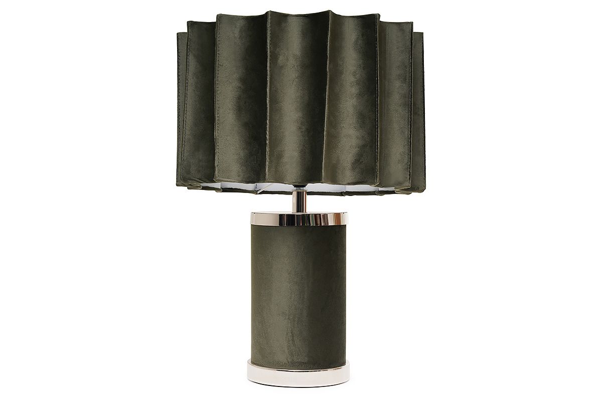 Velvet Concave Shade Table Lamp