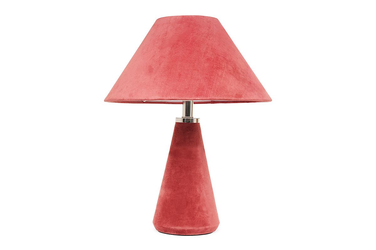 Velvet Table Lamp Mauve