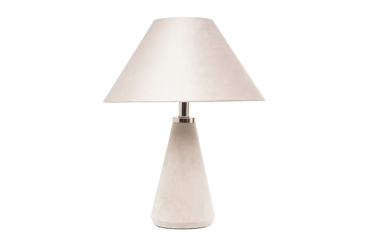 Velvet Table Lamp Taupe