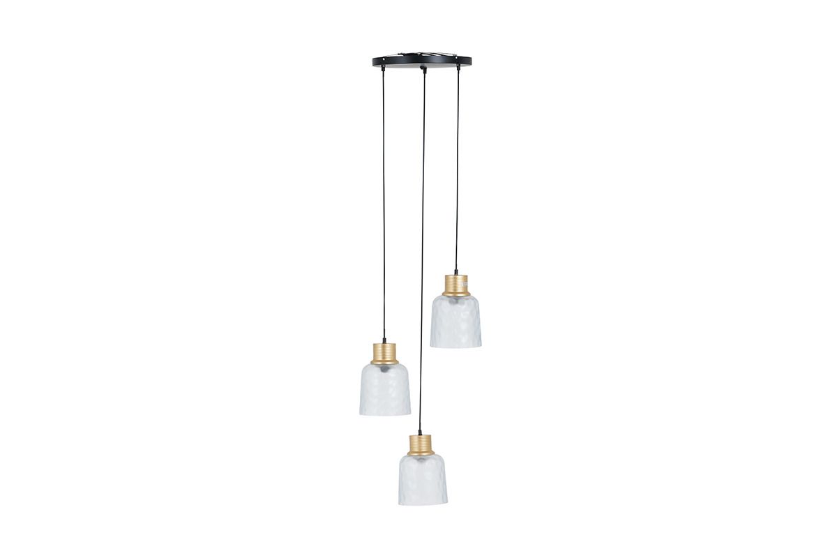Waved Glass Pendant 3 Tier