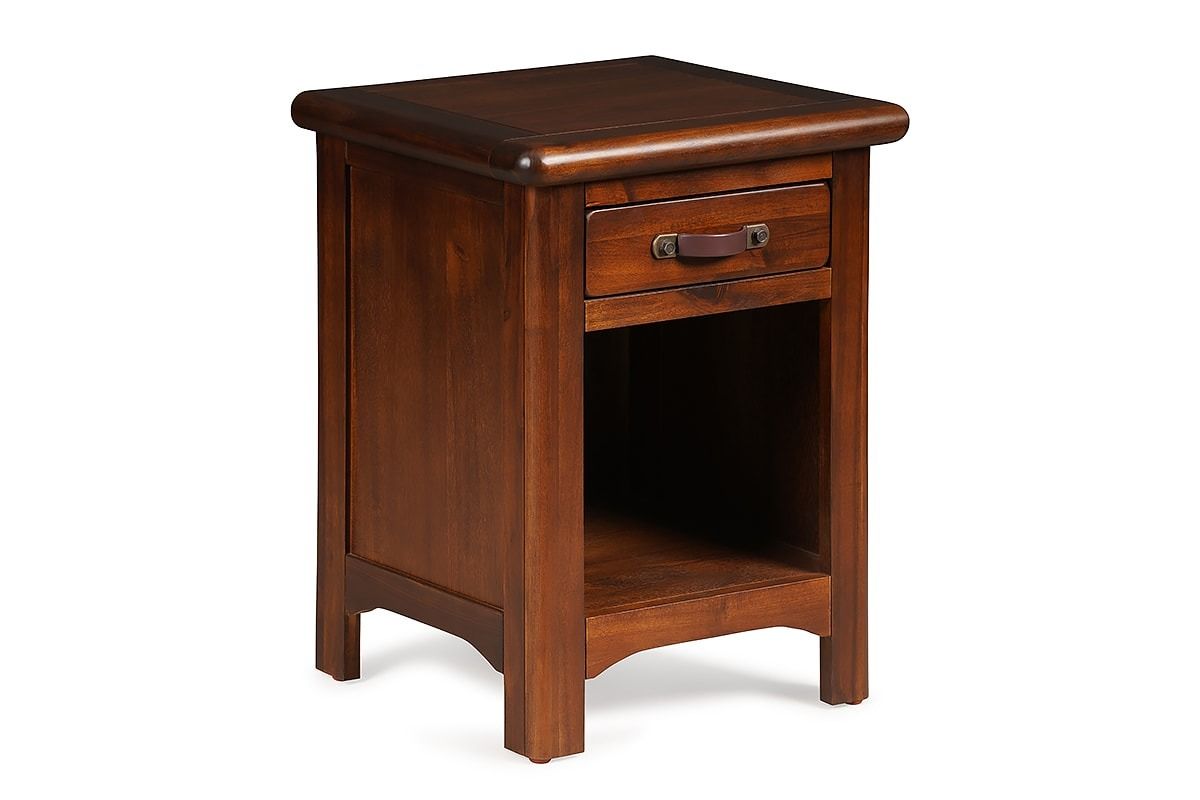Westport Walnut 1 Drawer Bedside Table