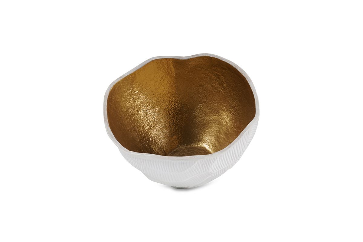 White And Gold Bowl