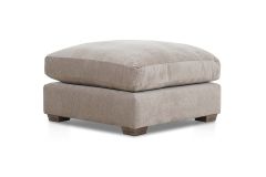 Chicago Cream Fabric Footstool