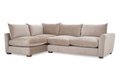 Chicago Cream Fabric Lhf Corner Sofa
