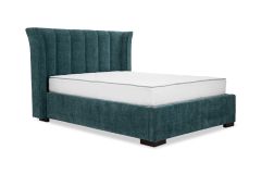 Cloudy Teal Fabric King 5ft Split Base Storage Bed