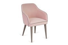 Eskamor Pink Velvet Dining Chair