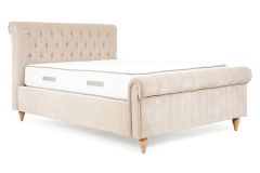 Harrison Taupe Fabric King 5ft Split Base Storage Bed