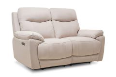 Hudson Resilient Fabric 2 Seater Electric Recliner Sofa