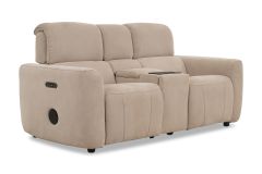 Savoy Cream Fabric 4D Cinema 2 Seater Electric Recliner Sofa With Bluetooth Speakers