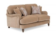Shannon Brown Fabric Sofa - 2 Seater