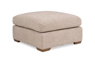 pola grey fabric footstool