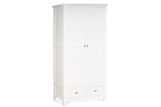 Alaska White 2 Drawer 2 Door Wardrobe