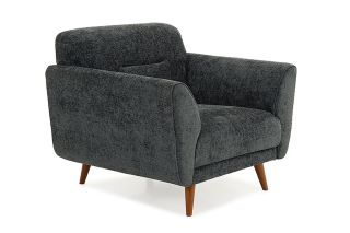 Alex Navy Fabric Armchair