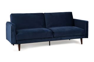 Anna Navy Fabric 3 Seater Sofa Bed