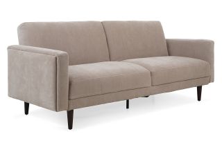 Anna Taupe Fabric 3 Seater Sofa Bed
