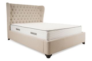 Astoria Beige Fabric Super King 6ft Bed Frame