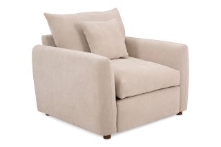 Aura Cream Fabric Armchair