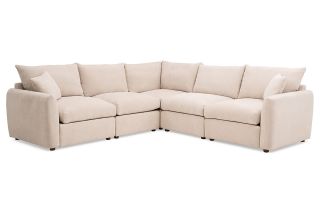 Aura Cream Fabric Universal Corner