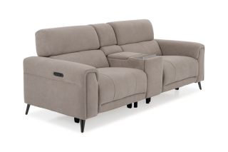 Austin 3 Seater Electric Recliner Sofa With Head tilt Bluetooth Speakers And Console