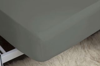 Belledorm Tc 200 Fitted Single Sheet Grey