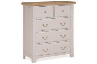 Bellevue Light Grey 5 Drawers Chest