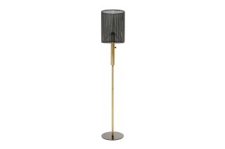 Black Mesh Shade Floor Lamp