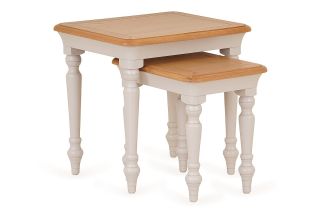 Brighton Light Grey Oak Nest Of Tables