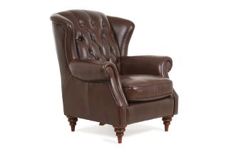 Cambridge Brown Leather Armchair