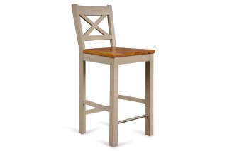 Caravel Light Grey Oak Bar Stool