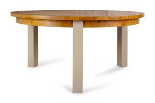 Caravel Light Grey Oak Round Dining Table 1_6M