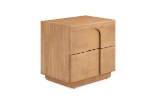Catania Two Drawer Bedside Table