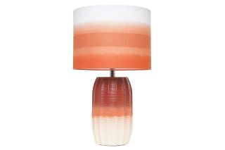 Ceramic Ombre Rust Table Lamp