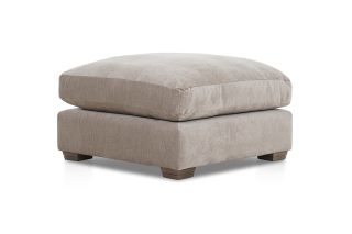 Chicago Cream Fabric Footstool