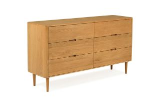 Copenhagen Oak 6 Drawers Chest