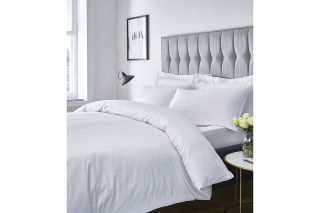 Cotton Satin Stripe Super King Duvet Set