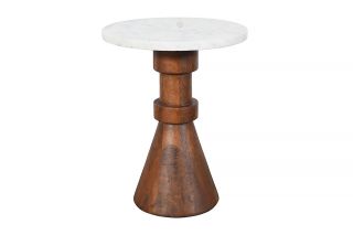 Cove Side Table Walnut Finish