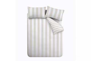 Cover Stripe Natural Single Duvet Set