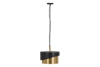 Double Layer Black And Gold Pendant