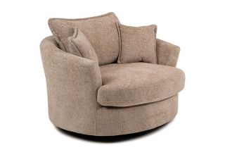 Dove Cream Swivel Armchair