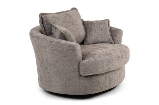 Dove Grey Swivel Armchair