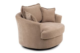 Dove Taupe Swivel Armchair