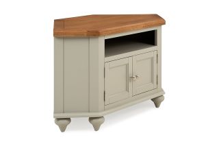 Discovery Grey Oak 2 Doors Corner TV Stand