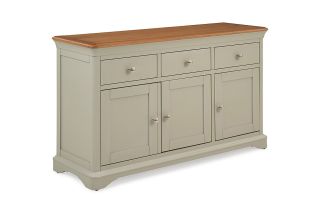 Brighton Sage Grey Oak 3 Drawers 3 Doors Sideboard