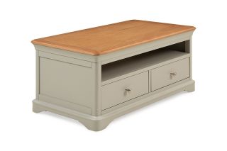 Brighton Sage Grey Oak 2 Drawers Coffee Table