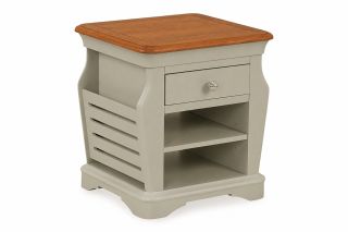 Brighton Sage Grey Oak 1 Drawer Magazine Rack