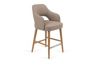 Carmen Taupe Bar Stool
