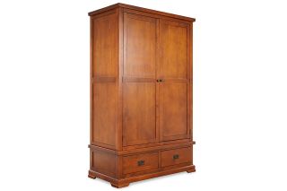 Egyptian Brown 2 Drawer 2 Door Wardrobe